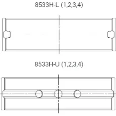 ACL Main Bearing Shell Toy G16E-GTS Yaris GR Std.