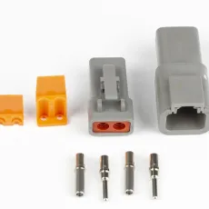 Haltech Plug & Pins Only Set of Deutsch DTP-2 Conn (25 Amp)