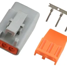 Haltech Plug and Pins Only Male Deutsch DTM-3 Conn (7.5 Amp)