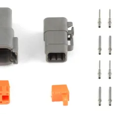 Haltech Plug and Pins Only Set Deutsch DTM-6 Conn (7.5 Amp)