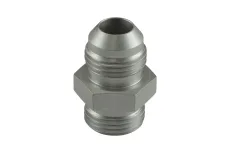 Turbosmart Fitting -8 AN Flare to -8 AN ORB Male Straight - Silver
