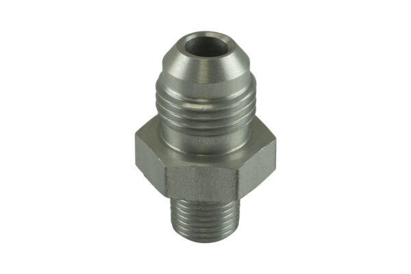 Turbosmart Fitting -6 AN Flare to 1/8 NPT Male Straight - Silver