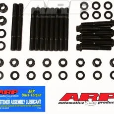 "Little ""M"" iron main caps 4-bolt splayed stud kit"