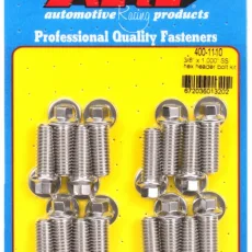 "3/8"" x 1.000 SS hex header bolt kit"
