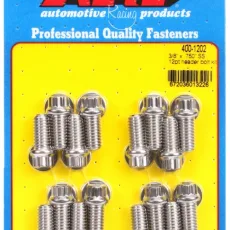 "3/8"" x .750 SS 12pt header bolt kit"