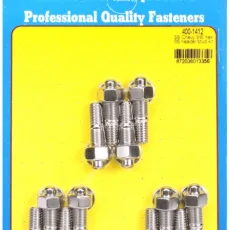 "SB Chevy 3/8"" hex SS header stud kit"