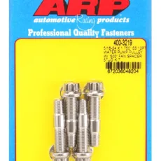 ARP 5/16-24x1.750 SS 12pt WP pulley w/ .500" fan spcr stud