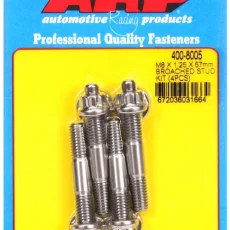 M8 X 1.25 X 57mm broached stud kit - 4pcs