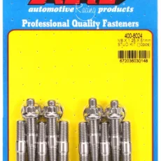 M8 X 1.25 X 51mm broached stud kit - 10pcs