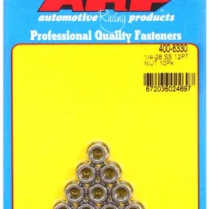"1/4""-28 SS 12pt nut kit" (10pcs)