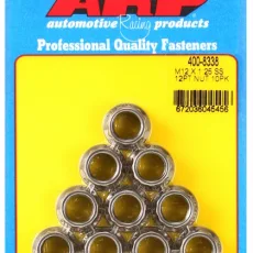 ARp M12 X 1.25 (.750 collar) SS 12pt nut kit(10pcs)