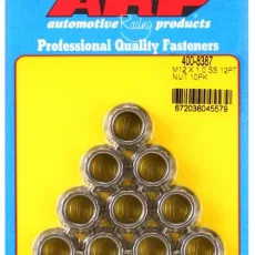 ARP M12 X 1.00 SS 12pt nut kit (10pcs) Stainless