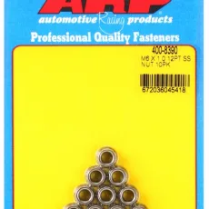 ARP M6 X 1.00 (M8 wr) SS 12pt nut kit
