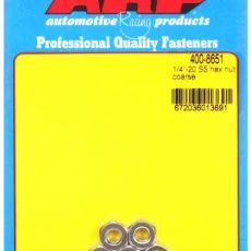 "1/4""-20 SS coarse hex nut kit" (5pcs)