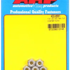 "1/4""-20 SS coarse nyloc hex nut kit" (5pcs)