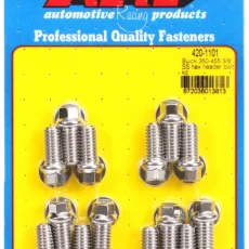 "Buick 350-455 3/8"" SS hex header bolt kit"
