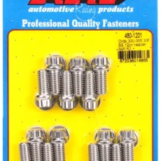 Oldsmobile 330-455 3/8"" SS 12pt header bolt kit"