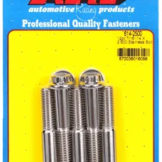 "7/16""-14 X 2.500 12pt 1/2 wrenching SS bolts" (5pcs)