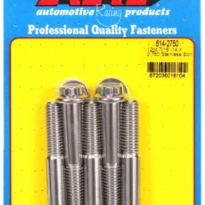 "7/16""-14 X 2.750 12pt 1/2 wrenching SS bolts" (5pcs)