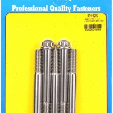 "7/16""-14 X 4.000 12pt 1/2 wrenching SS bolts" (5pcs)