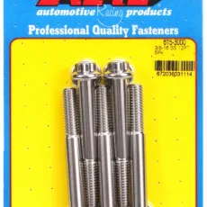 "3/8""-16 x 3.000 12pt 7/16 wrenching SS bolts" (5pcs)