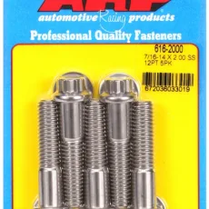 "7/16""-14 X 2.000 12pt SS bolts" (5pcs)