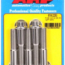 "7/16""-14 X 2.250 12pt SS bolts" (5pcs)