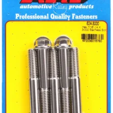 "7/16""-14 X 3.000 hex 1/2 wrenching SS bolts" (5pcs)