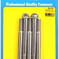 "7/16""-14 X 4.750 hex 1/2 wrenching SS bolts" (5pcs)