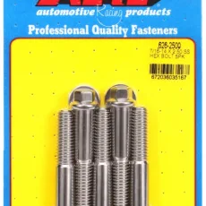 "7/16""-14 X 2.500 hex SS bolts" (5pcs)