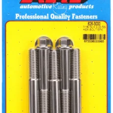 "7/16""-14 X 3.000 hex SS bolts" (5pcs)