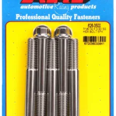 "7/16""-14 X 3.500 hex SS bolts" (5pcs)