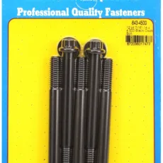 "7/16""-14 x 4.500 12pt black oxide bolts" (5pcs)