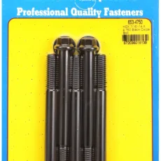 "7/16""-14 X 4.750 hex black oxide bolts" (5pcs)