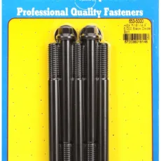 "7/16""-14 X 5.000 hex black oxide bolts" (5pcs)