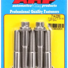 "7/16""-20 x 2.250 12pt SS bolts" (5pcs)