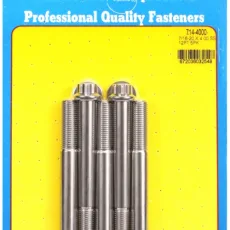 "7/16""-20 x 4.000 12pt SS bolts" (5pcs)