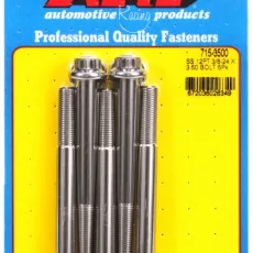 "3/8""-24 x 3.500 12pt 7/16 wrenching SS bolts" (5pcs)