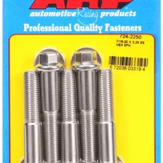 "7/16""-20 x 2.250 hex SS bolts" (5pcs)