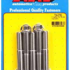 "7/16""-20 x 2.750 hex SS bolts" (5pcs)