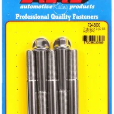 "7/16""-20 x 3.000 hex SS bolts" (5pcs)