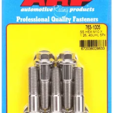 M10 x 1.25 x 40 hex SS bolts (5pcs)