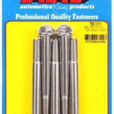 M10 x 1.25 x 90  hex SS bolts (5pcs)