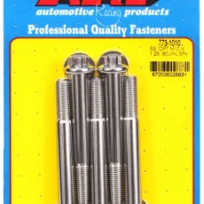 M10 x 1.25 x 80 12pt SS bolts (5pcs)