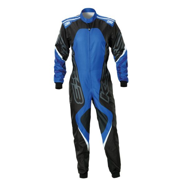 OMP KA0-1733-A01-075-58 KARTING SUIT KS-3X ART, FIA 8877-2022, BLACK / BLUE, SIZE 58 - Image 7