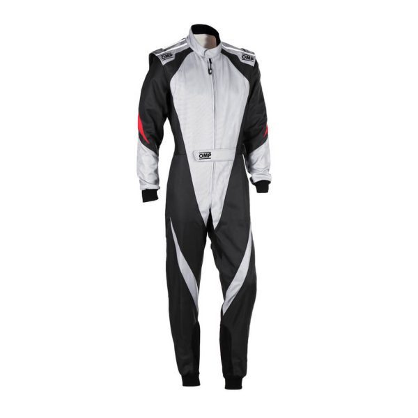 OMP KA0-1734-A01-089-52 KARTING SUIT KS-3X, FIA 8877-2022, GRAY / BLACK, SIZE 52 - Image 13