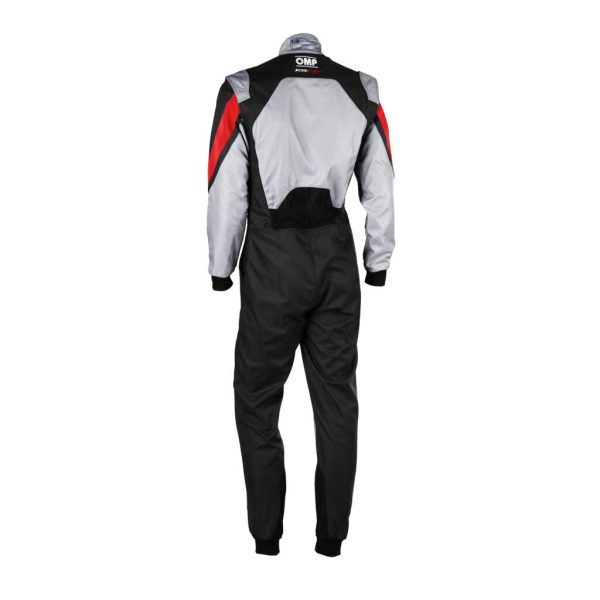 OMP KA0-1734-A01-089-54 KARTING SUIT KS-3X, FIA 8877-2022, GRAY / BLACK, SIZE 54 - Image 8