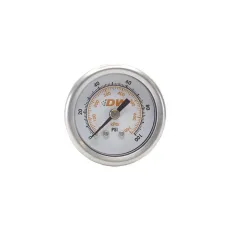 Deatschwerks Fuel Pressure Gauge - White Face with DW Logo