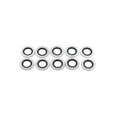 Deatschwerks 6AN Rubber and Metal Crush Washer (Pack Of 10)