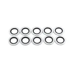Deatschwerks 8AN Rubber and Metal Crush Washer (Pack Of 10)